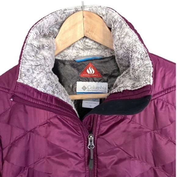 Columbia Sportswear Fuchsia Plum Jacket Kaleidoscope II Insulated M quilted zip - Picture 4 of 11